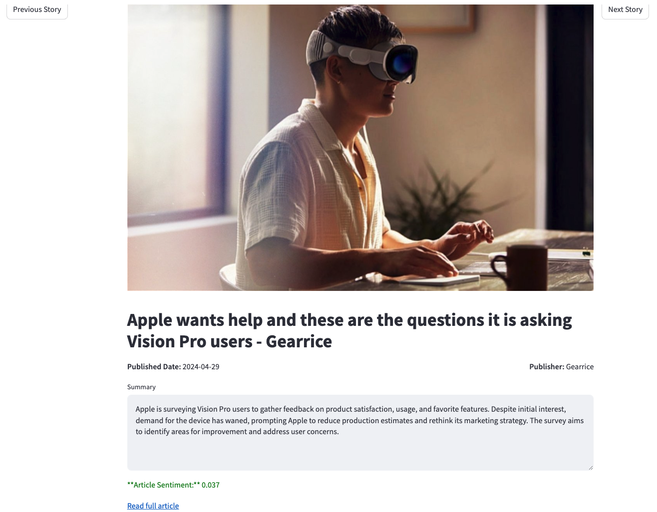 Smart News Application